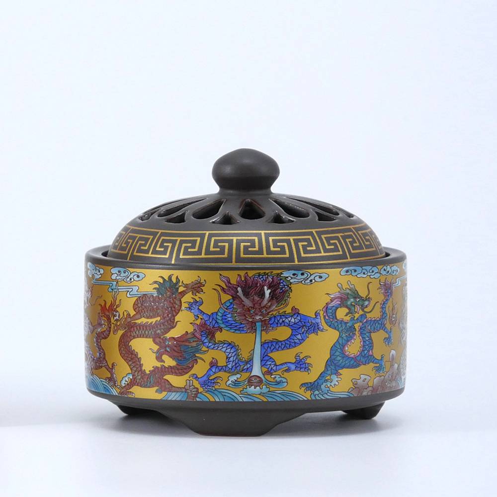 【沉瑜香】九龍盤香器