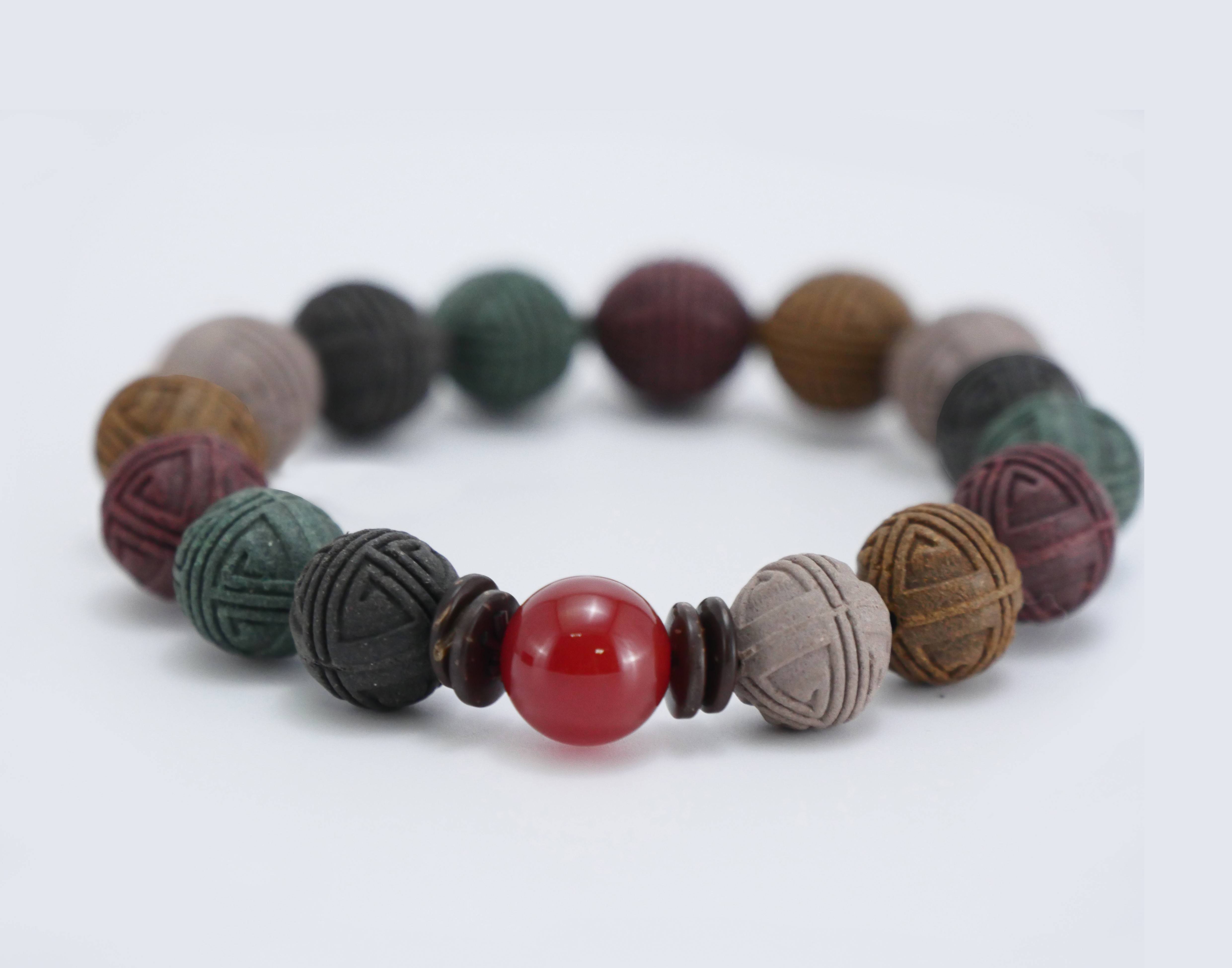 【沉瑜香】五行藥香珠手串