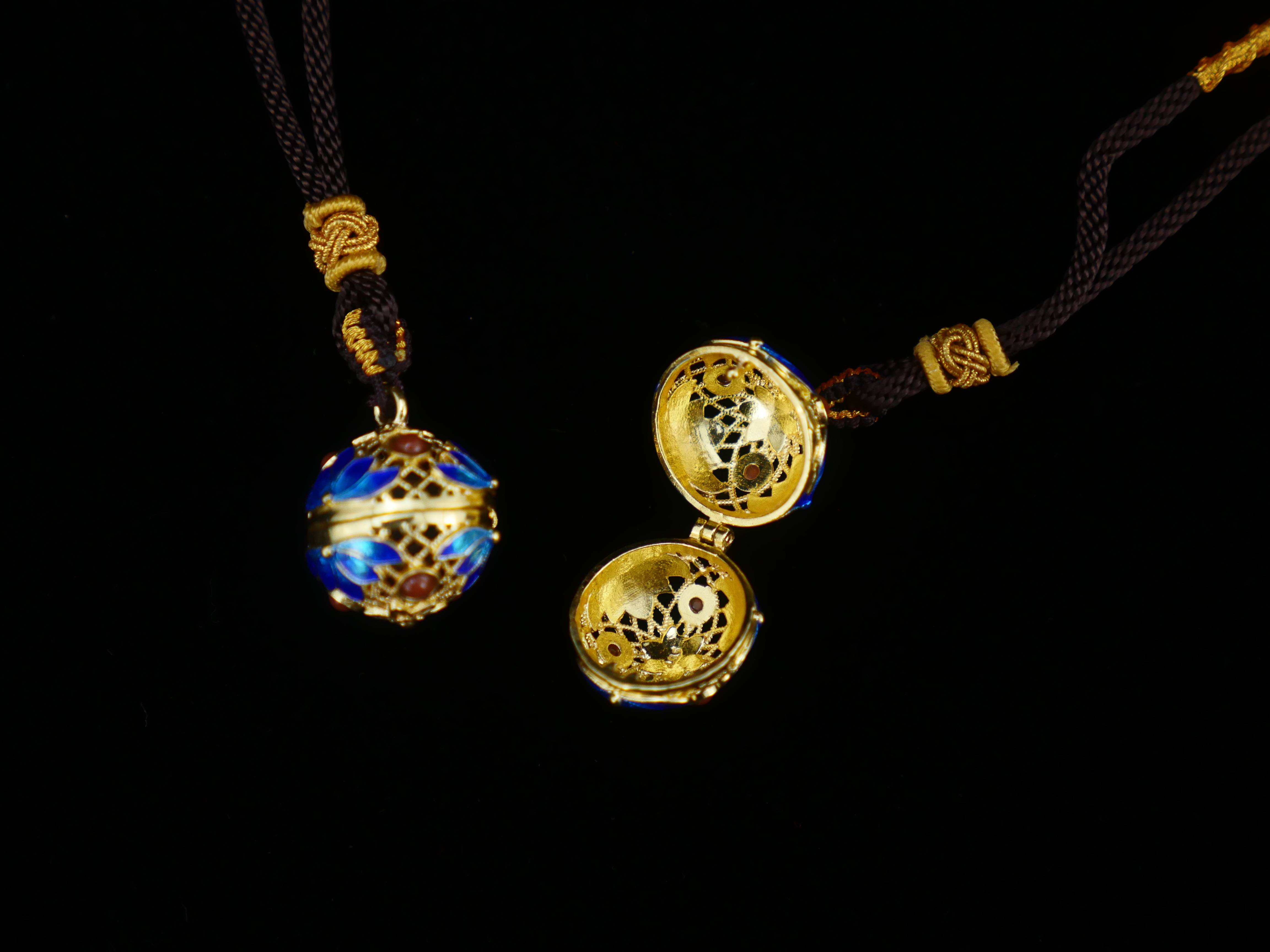 【沉瑜香】宮廷花絲鑲嵌藥香囊